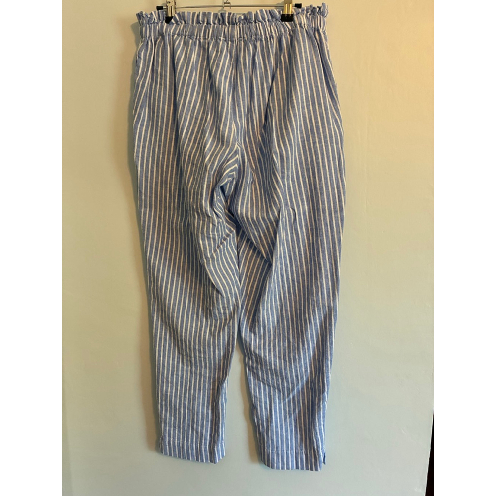 0186 Size Medium Florencio Tie Waist Wide Leg Pants - Picture 3 of 11